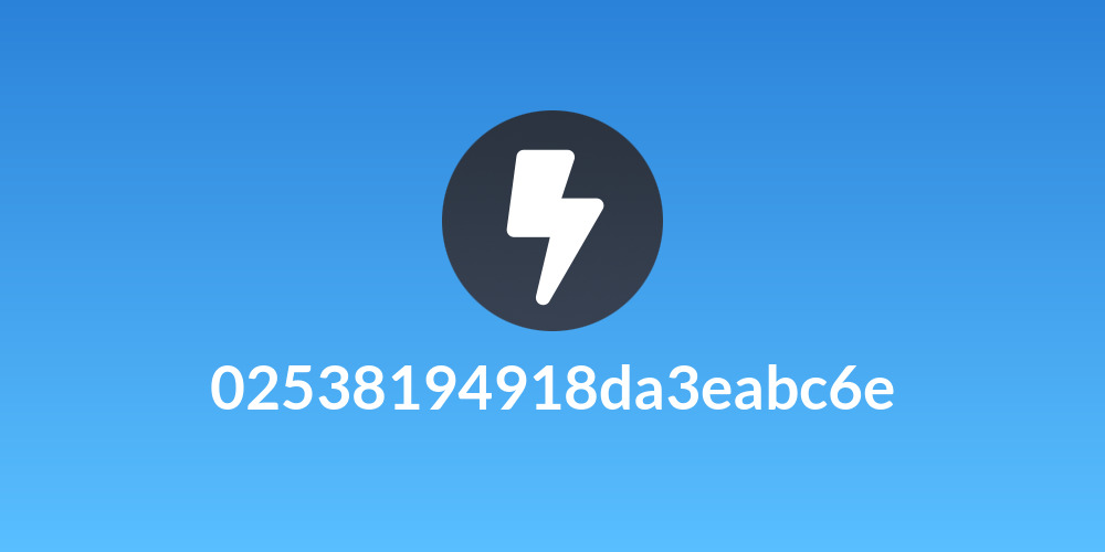 02538194918da3eabc6e