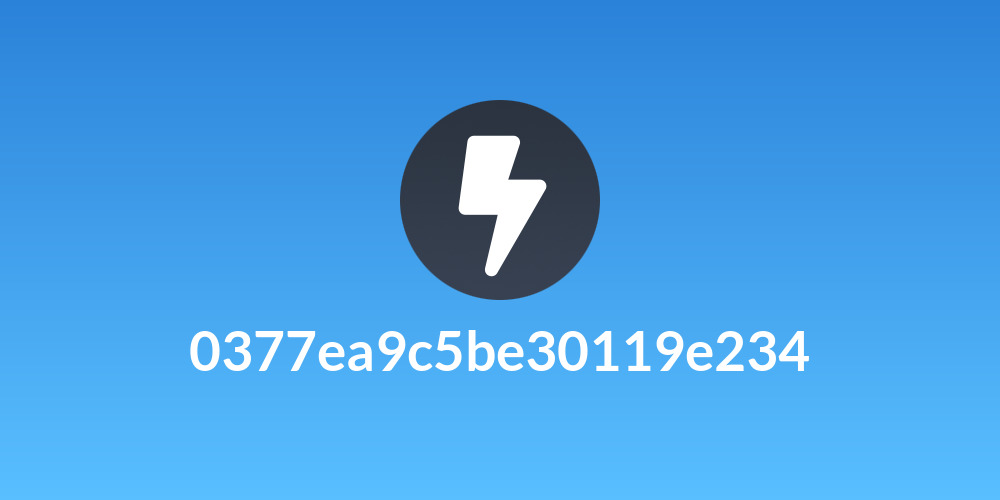 0377ea9c5be30119e234