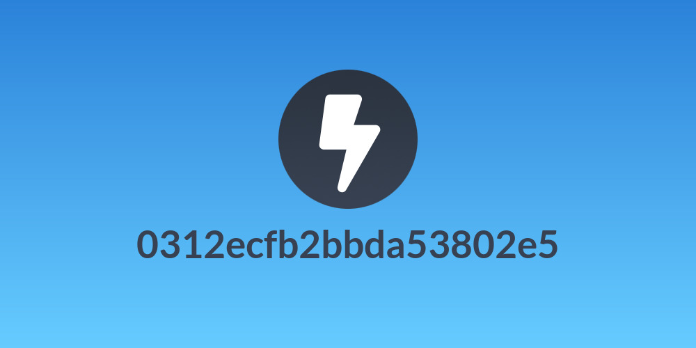 0312ecfb2bbda53802e5