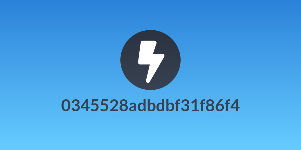 0345528adbdbf31f86f4