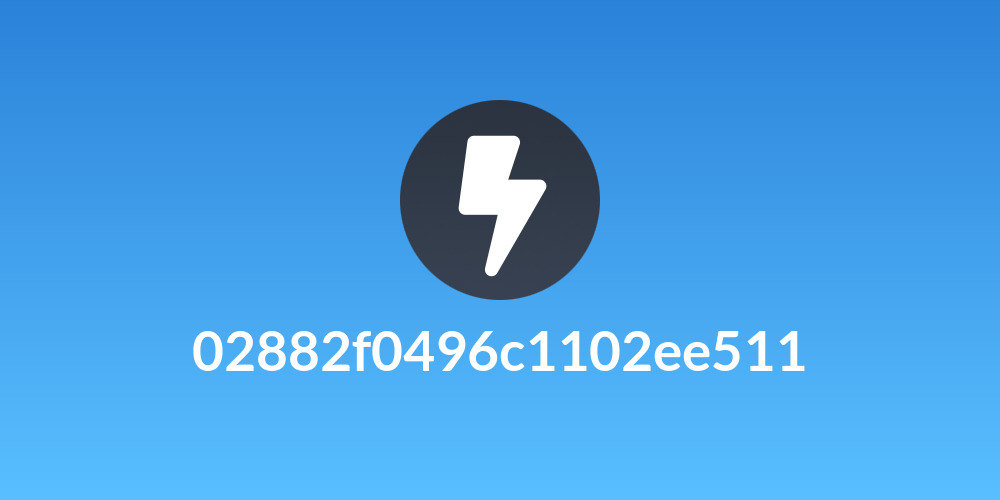 02882f0496c1102ee511