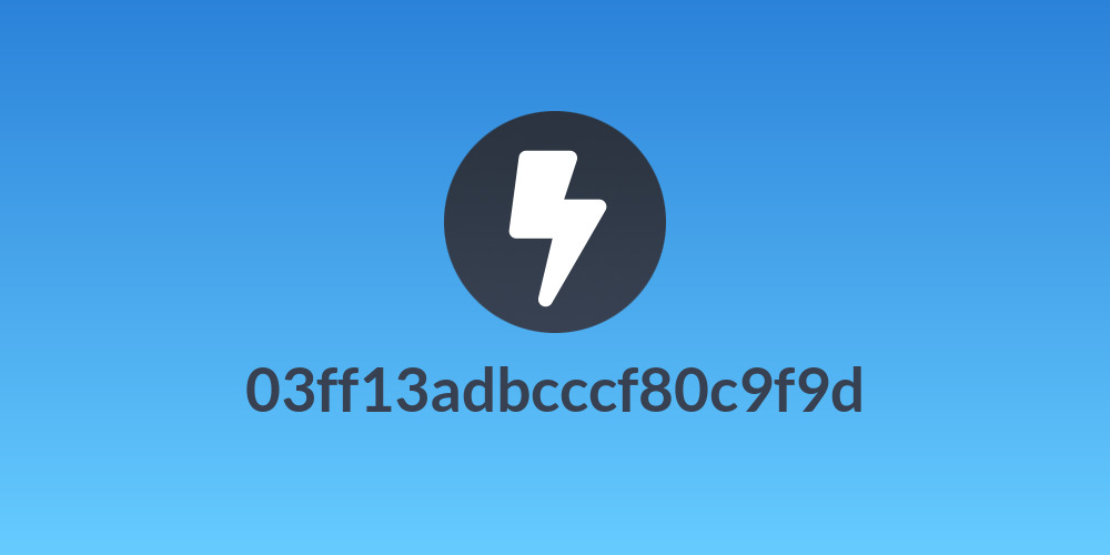 03ff13adbcccf80c9f9d