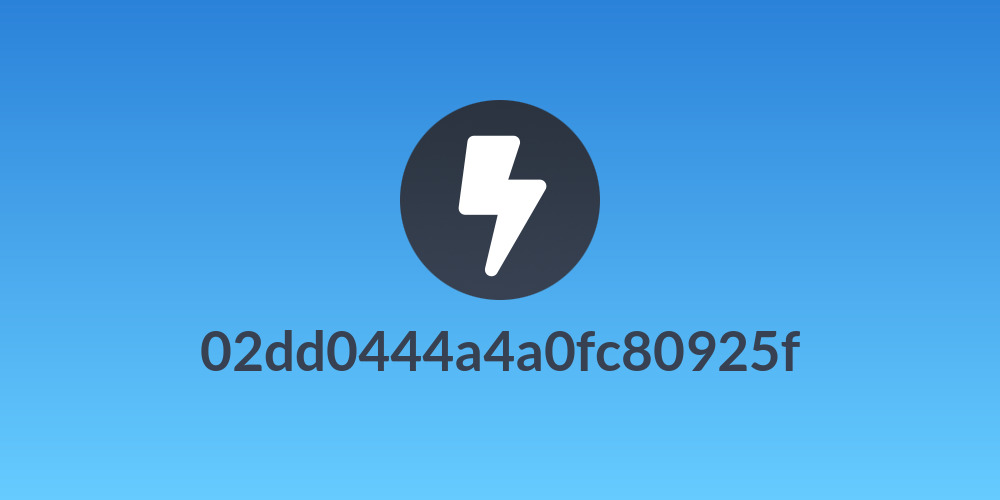 02dd0444a4a0fc80925f