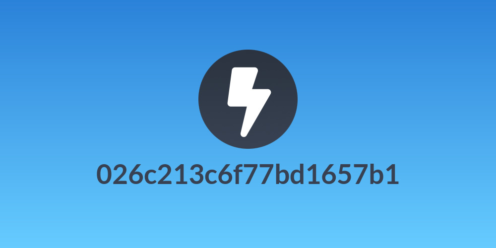 026c213c6f77bd1657b1