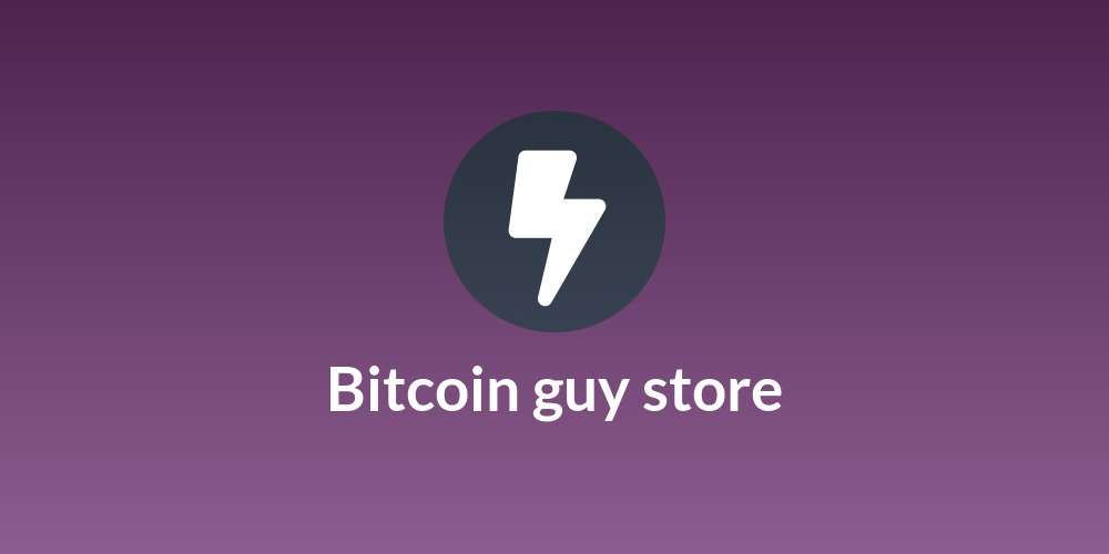 Bitcoin guy store