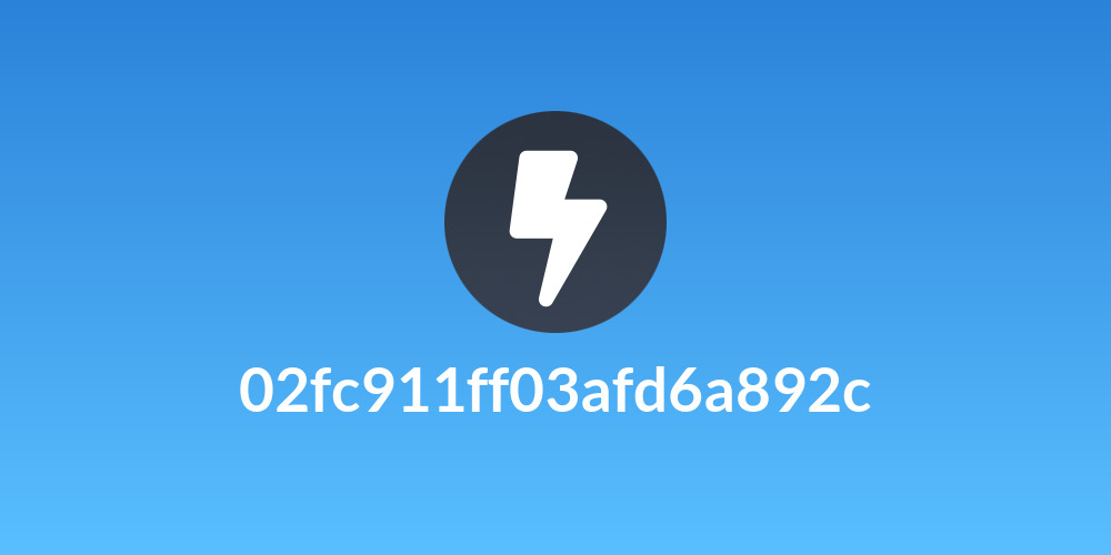 02fc911ff03afd6a892c