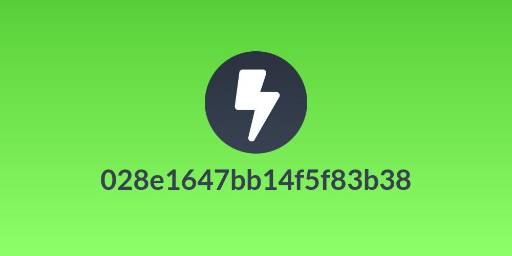 028e1647bb14f5f83b38