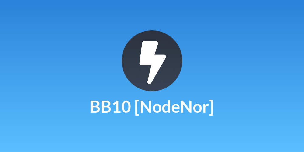BB10 [NodeNor]