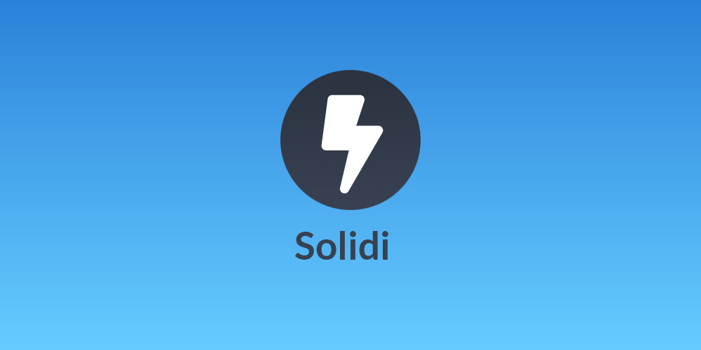Solidi 🪙 ⚡