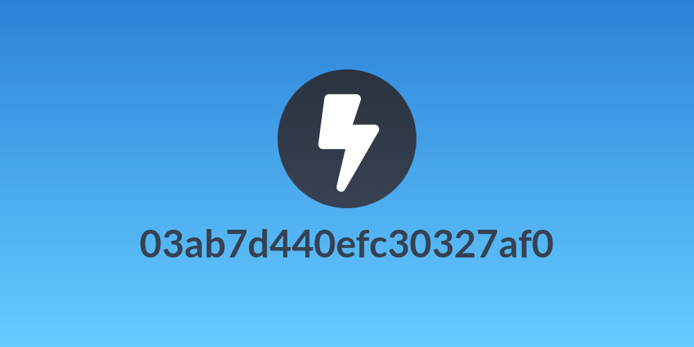 03ab7d440efc30327af0
