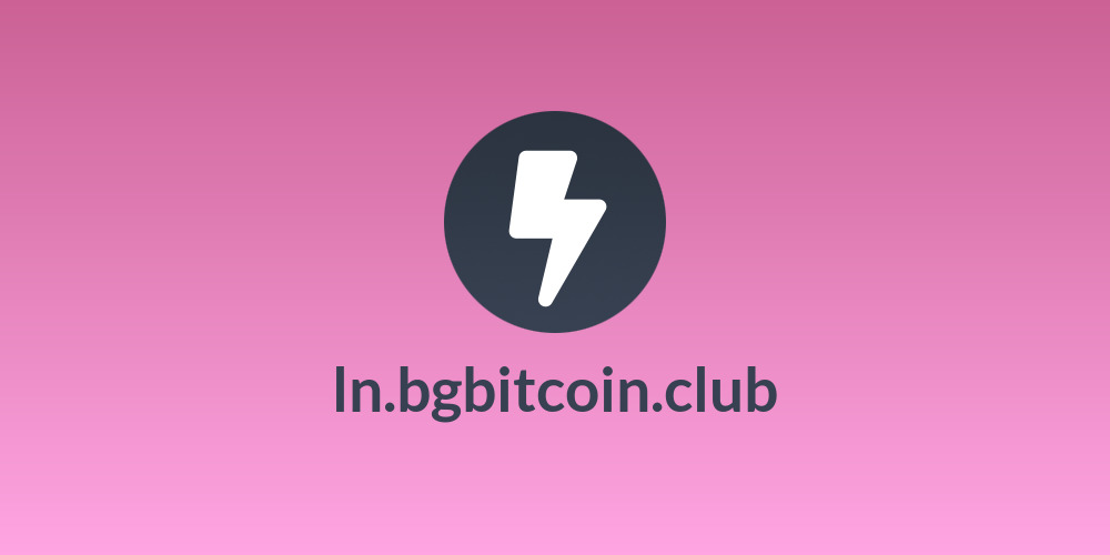 ln.bgbitcoin.club⚡⚡