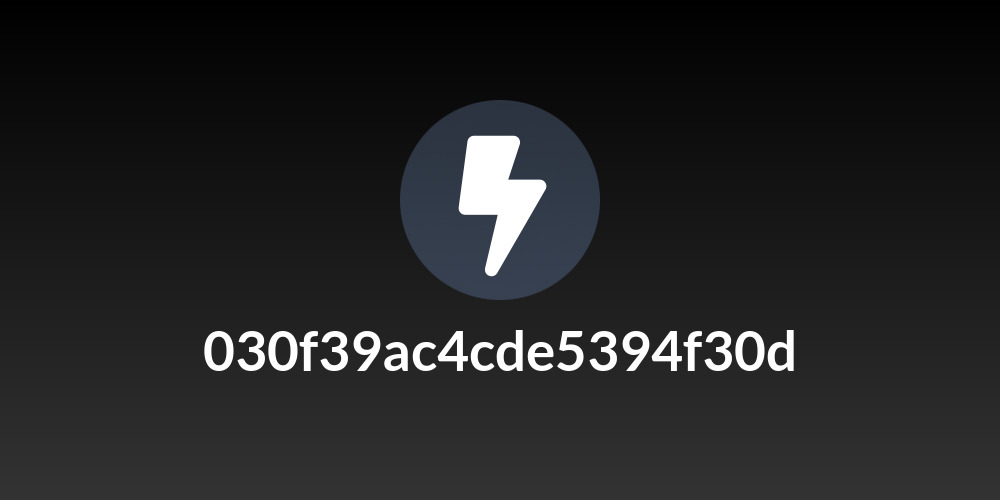 030f39ac4cde5394f30d