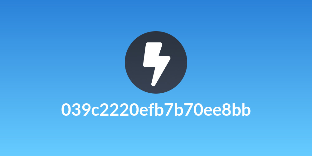 039c2220efb7b70ee8bb