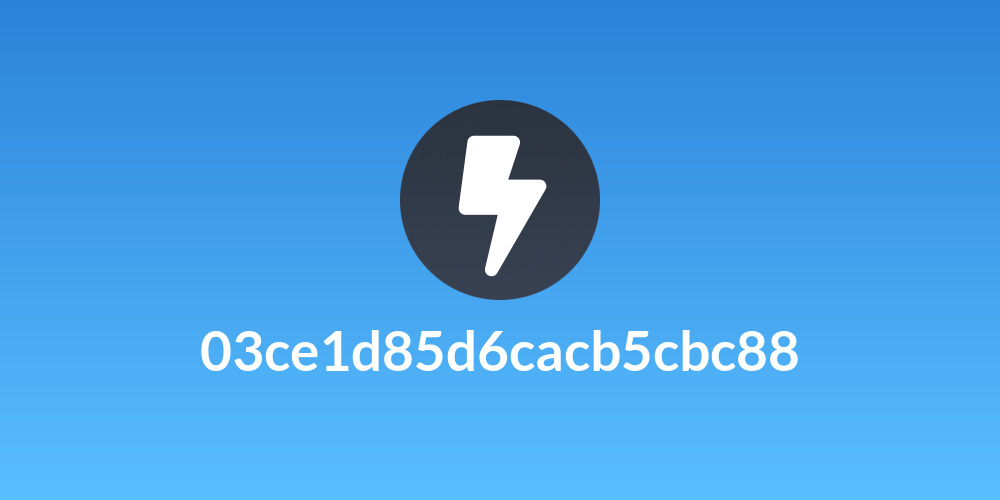 03ce1d85d6cacb5cbc88