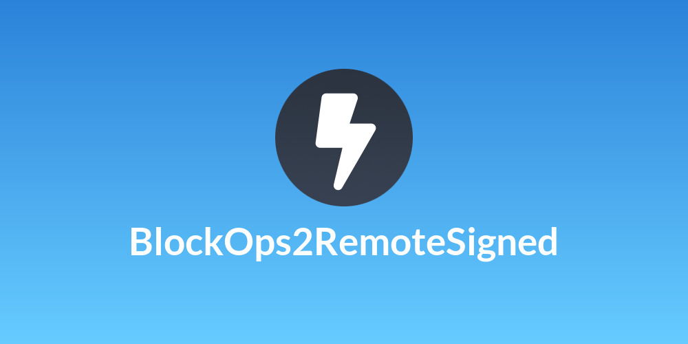BlockOps2RemoteSigned