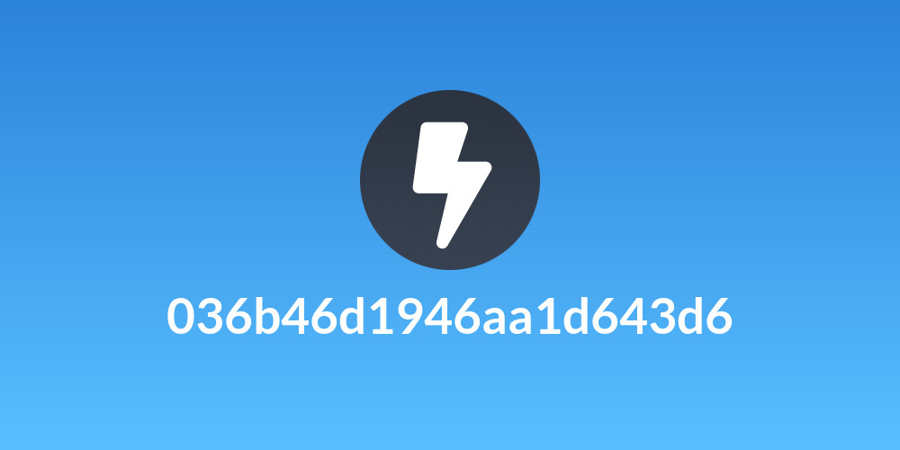 036b46d1946aa1d643d6