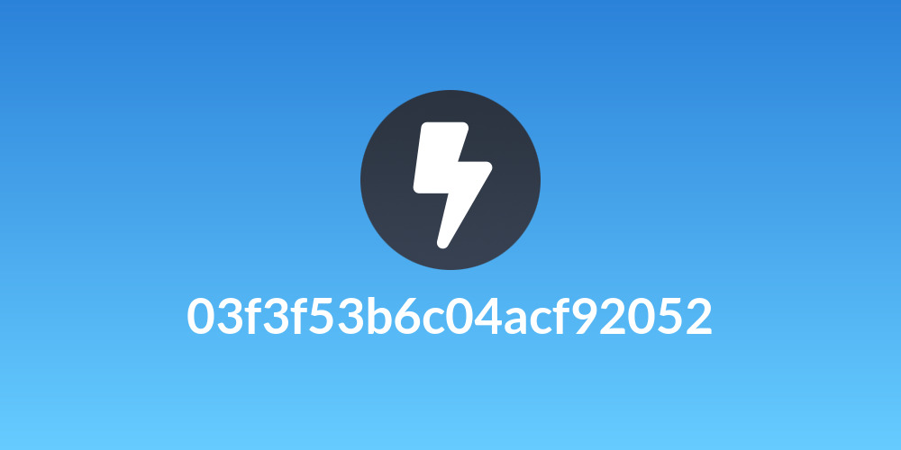03f3f53b6c04acf92052