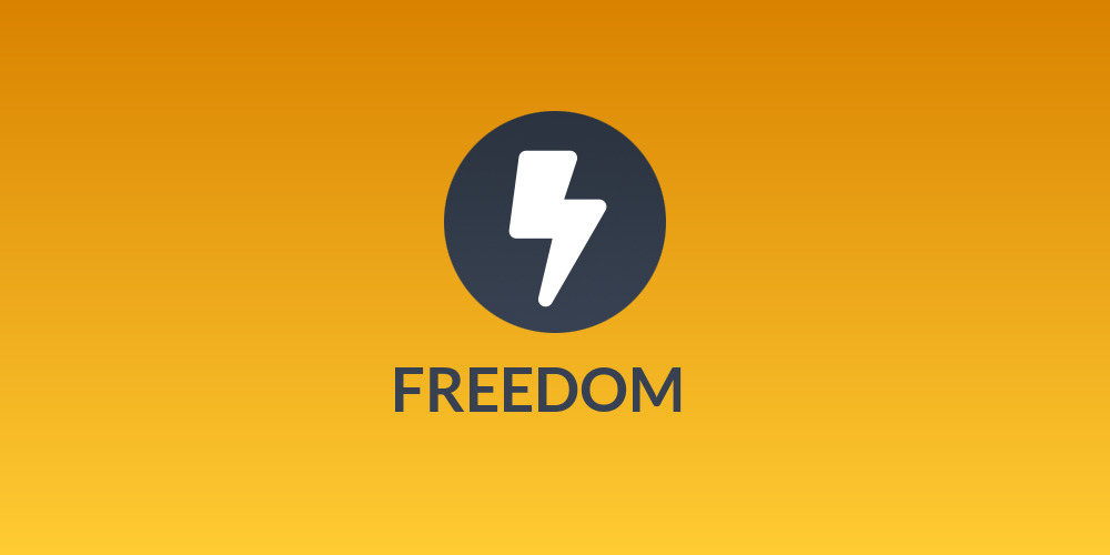FREEDOM⚡₿⚡