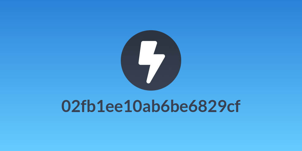 02fb1ee10ab6be6829cf