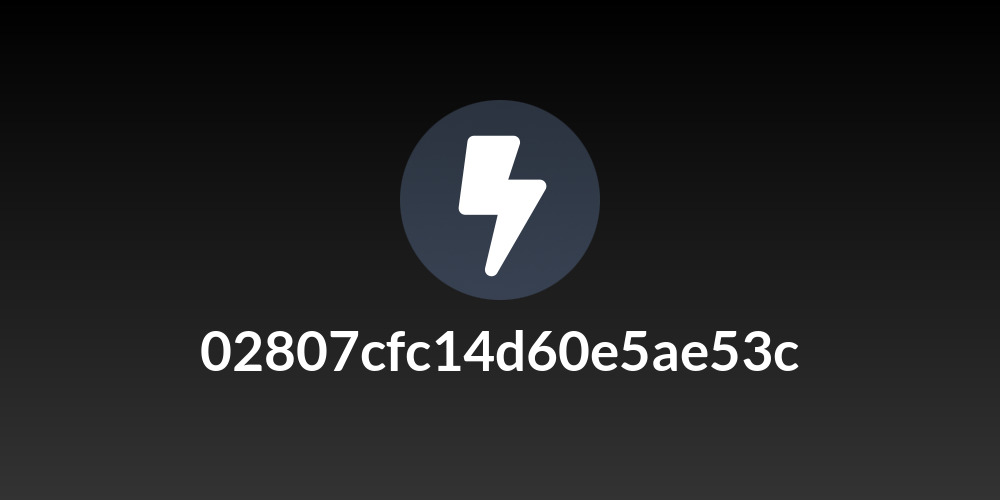02807cfc14d60e5ae53c