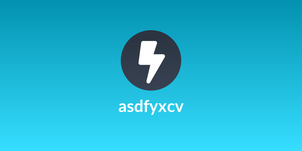 asdfyxcv
