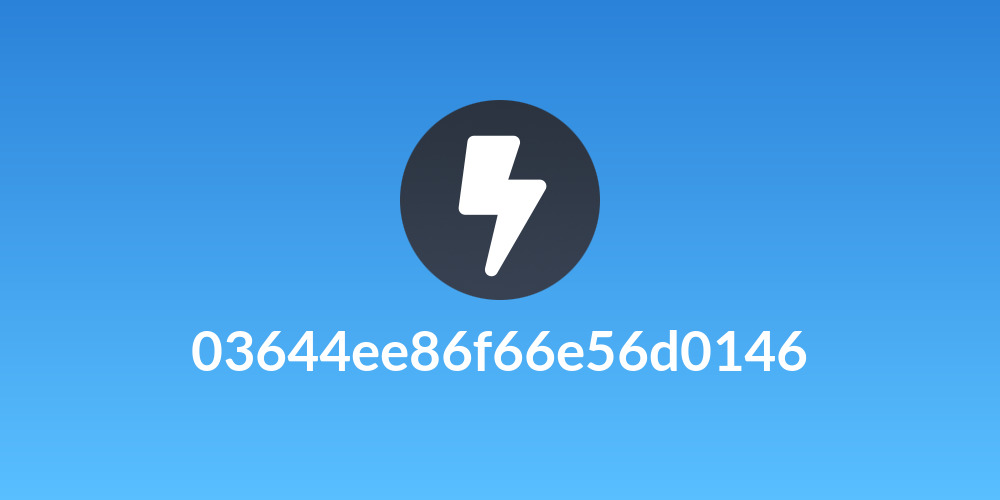 03644ee86f66e56d0146
