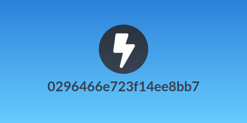 0296466e723f14ee8bb7