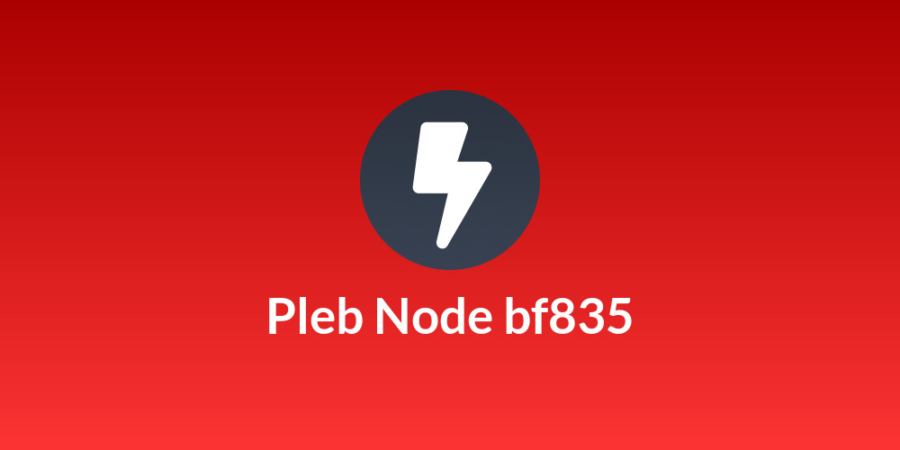 Pleb Node bf835