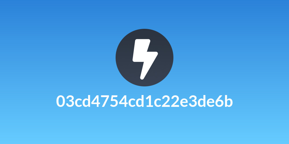 03cd4754cd1c22e3de6b
