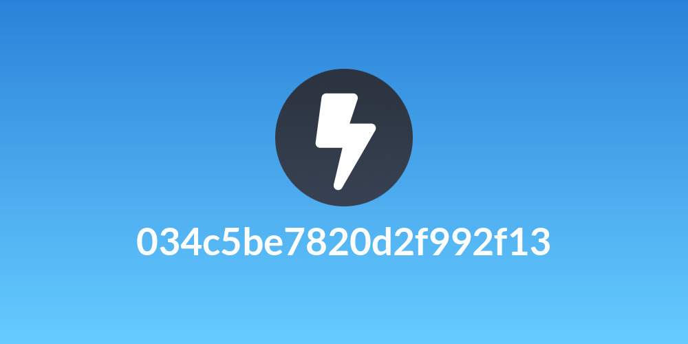 034c5be7820d2f992f13