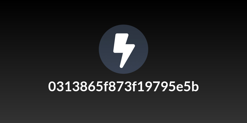 0313865f873f19795e5b