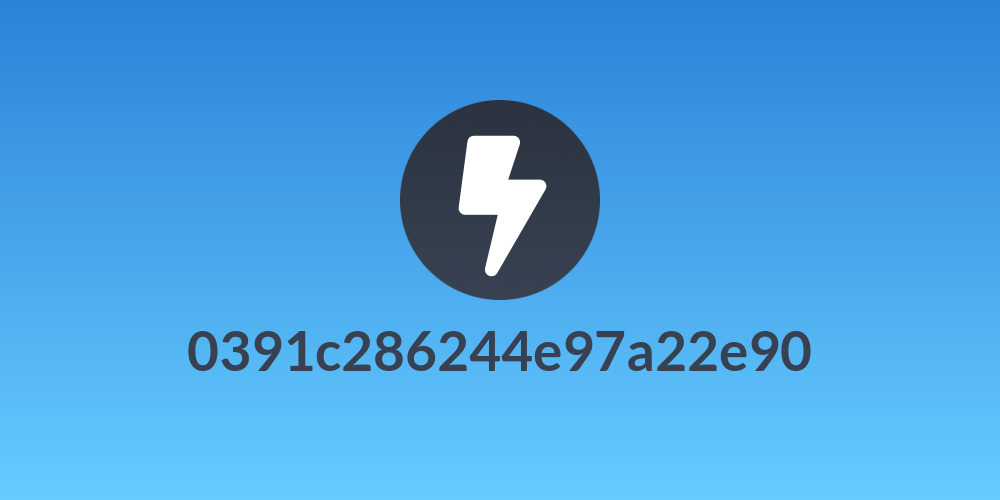 0391c286244e97a22e90