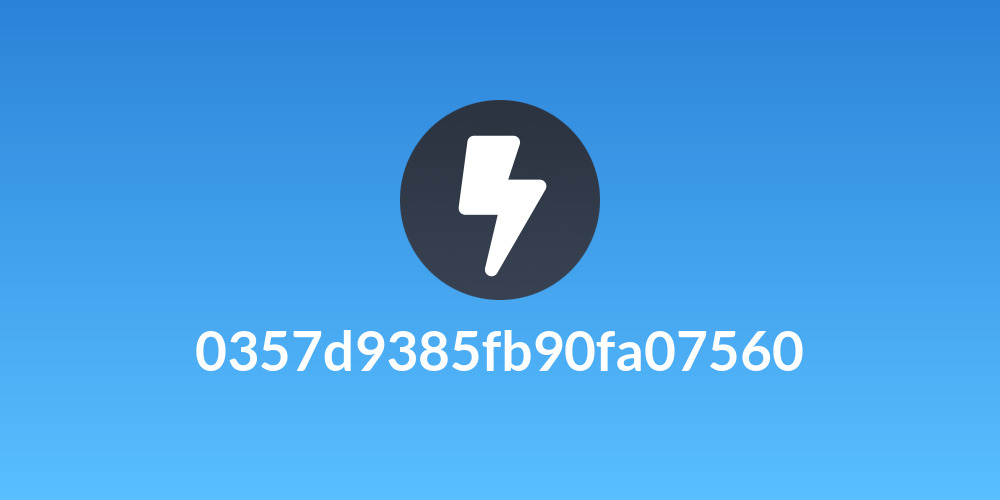 0357d9385fb90fa07560