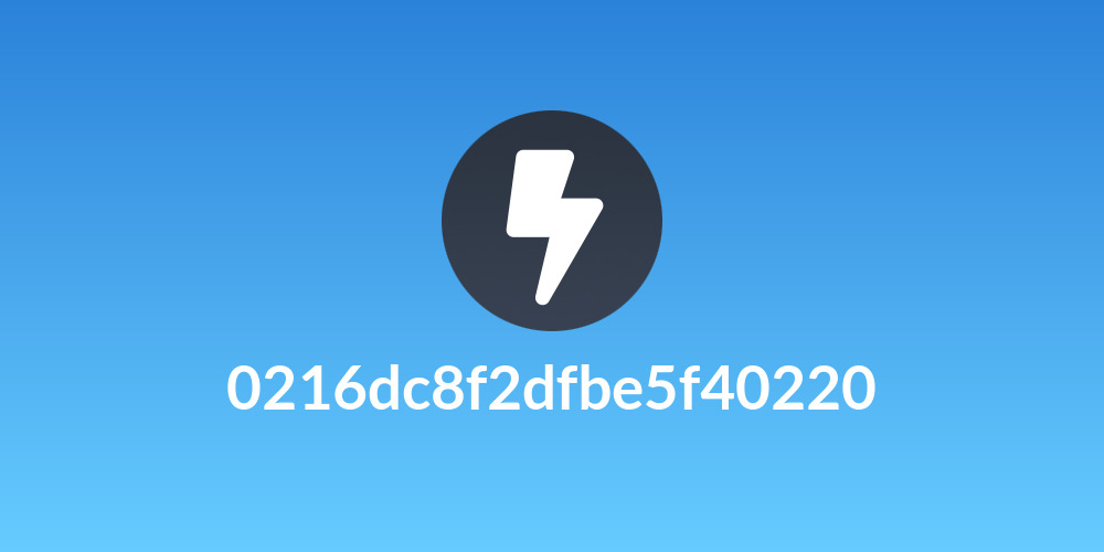 0216dc8f2dfbe5f40220