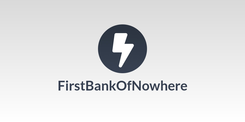 FirstBankOfNowhere