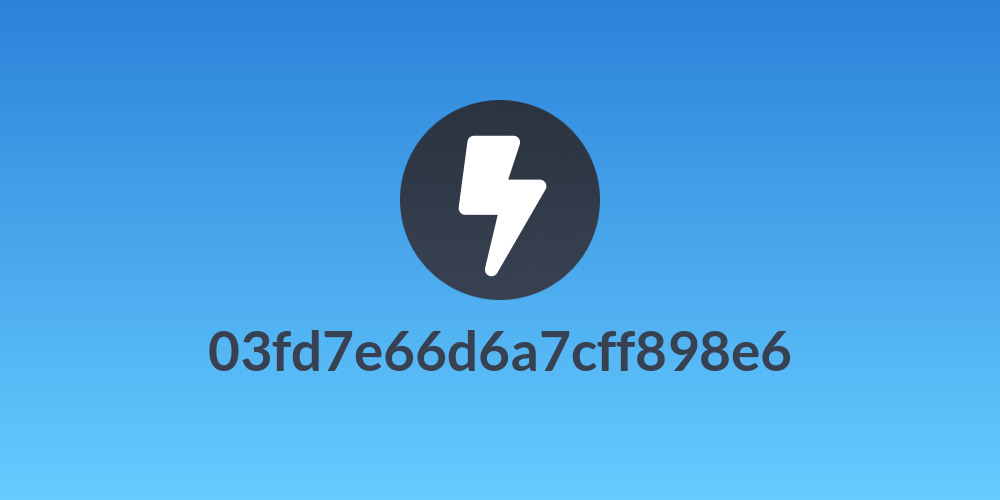 03fd7e66d6a7cff898e6