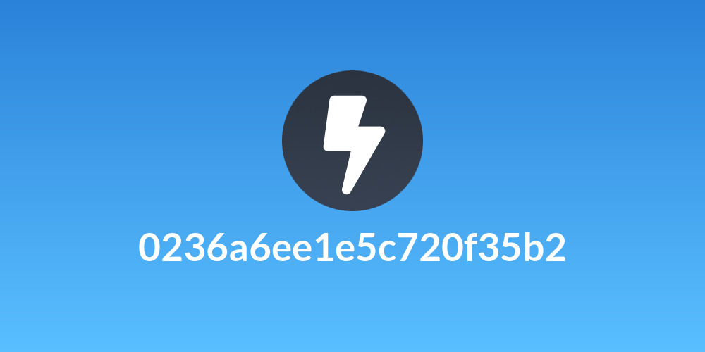 0236a6ee1e5c720f35b2