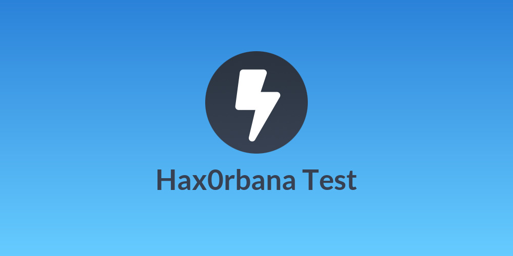 Hax0rbana Test