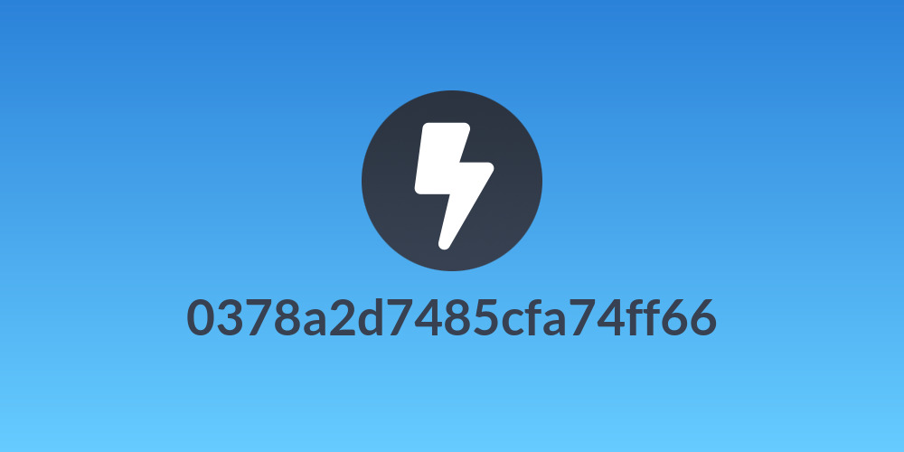 0378a2d7485cfa74ff66