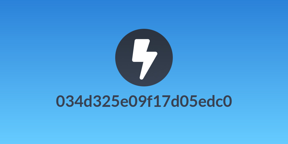 034d325e09f17d05edc0