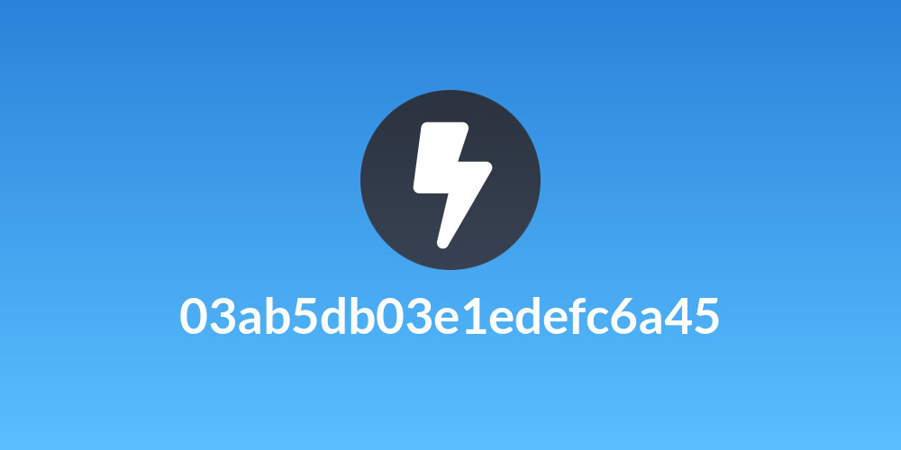 03ab5db03e1edefc6a45