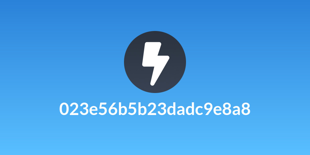 023e56b5b23dadc9e8a8
