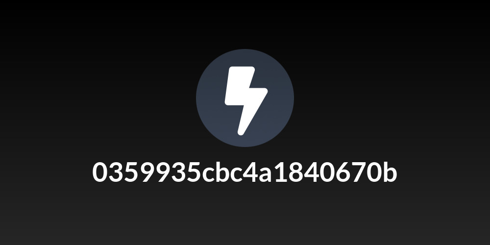 0359935cbc4a1840670b