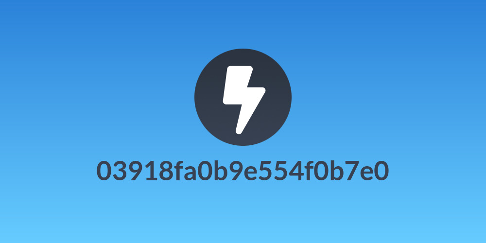 03918fa0b9e554f0b7e0