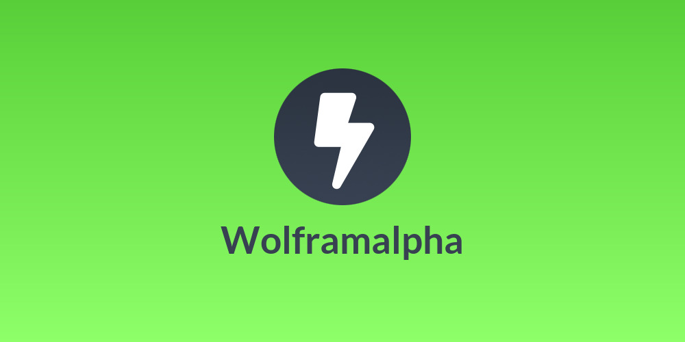 Wolframalpha