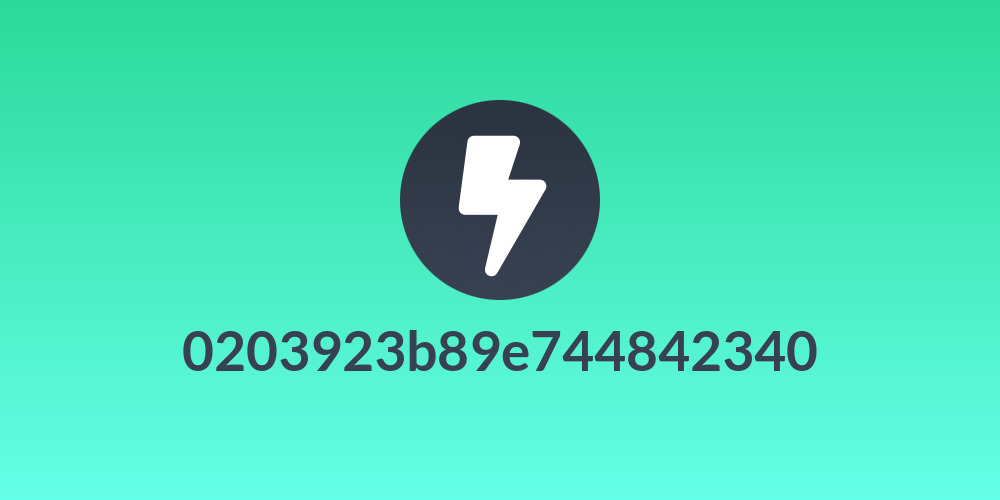 0203923b89e744842340