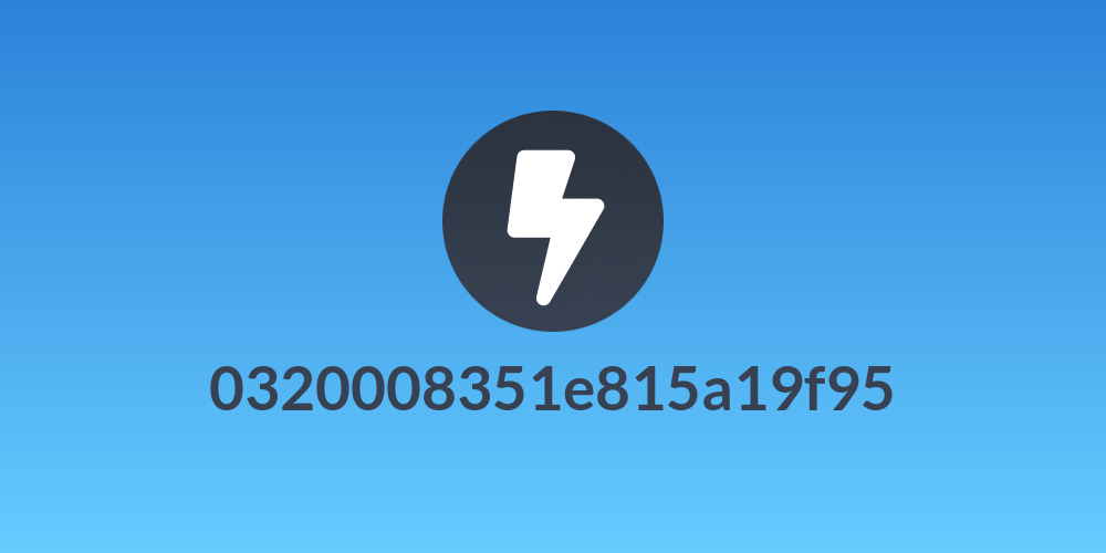 0320008351e815a19f95