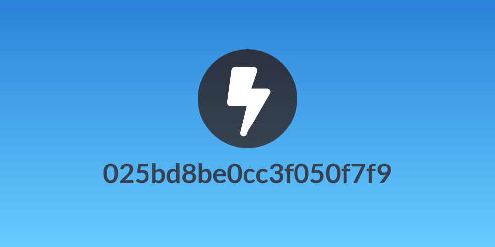 025bd8be0cc3f050f7f9