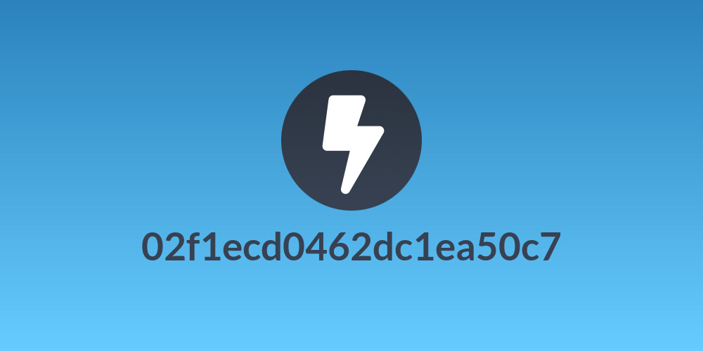 02f1ecd0462dc1ea50c7