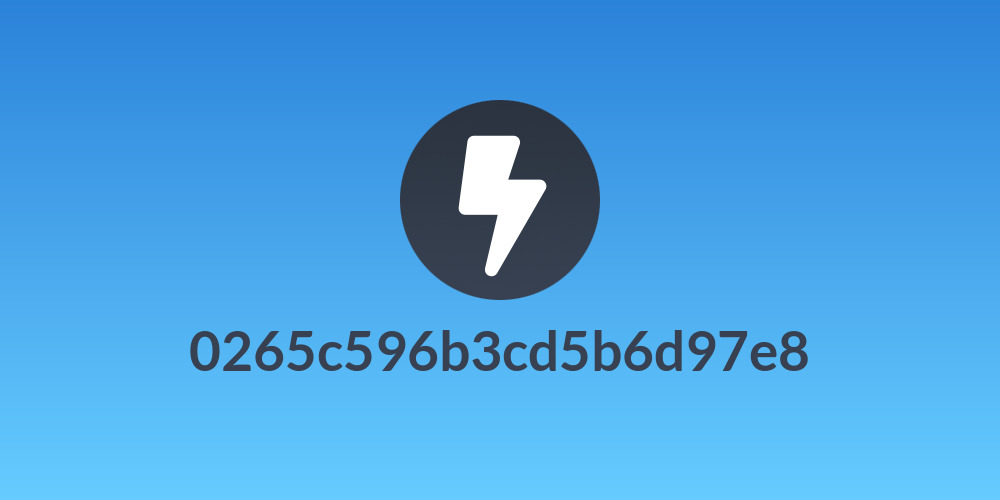0265c596b3cd5b6d97e8